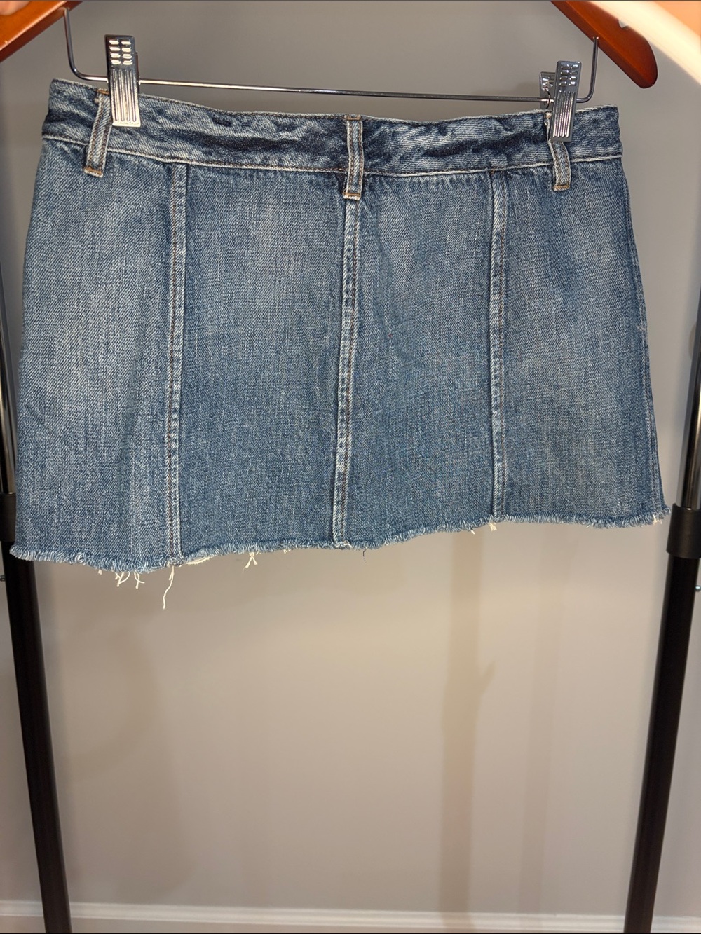 Lauren Ralph Lauren Denim Mini Skirt in Medium Blue
